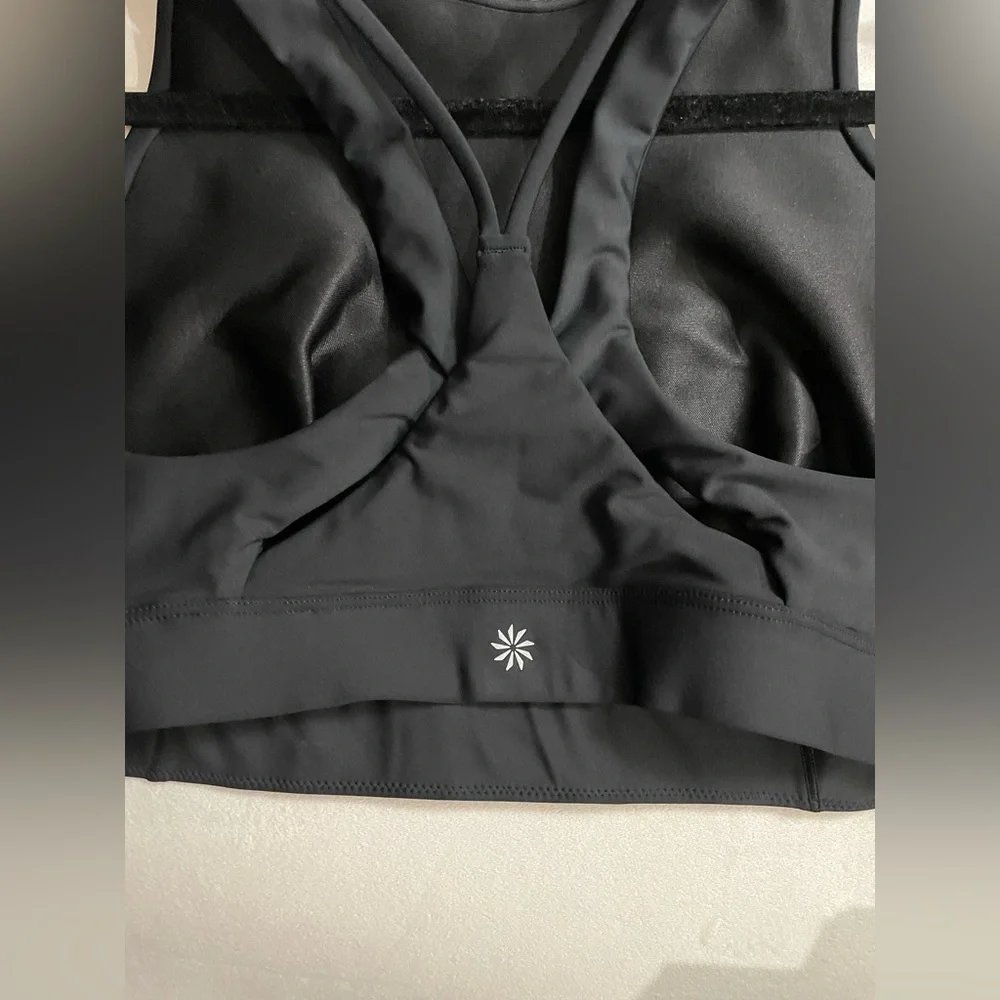NWT Athleta Flex Space Sports Bra in Black Size L D-DD - Picture 7 of 7